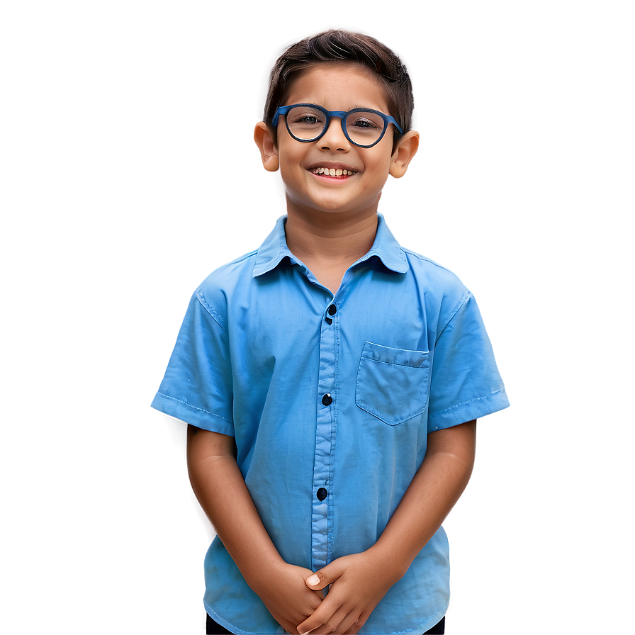 Boy Wearing Glasses Png 05212024 PNG image