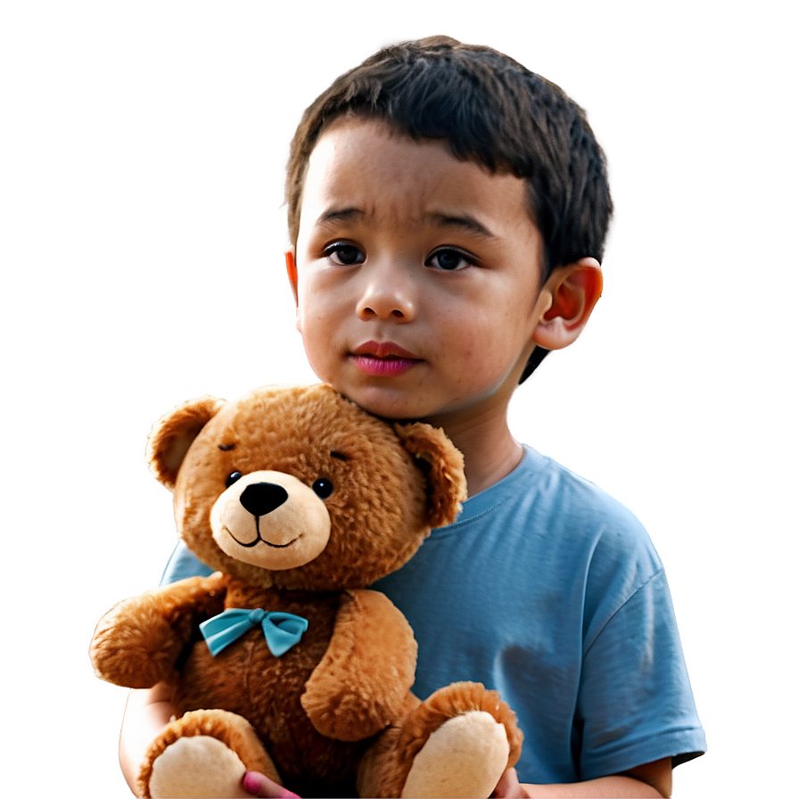 Boy With Teddy Bear Png 89 PNG image