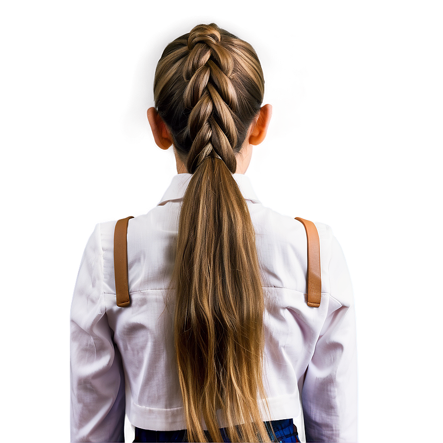 Braided Ponytail Look Png 32 PNG image