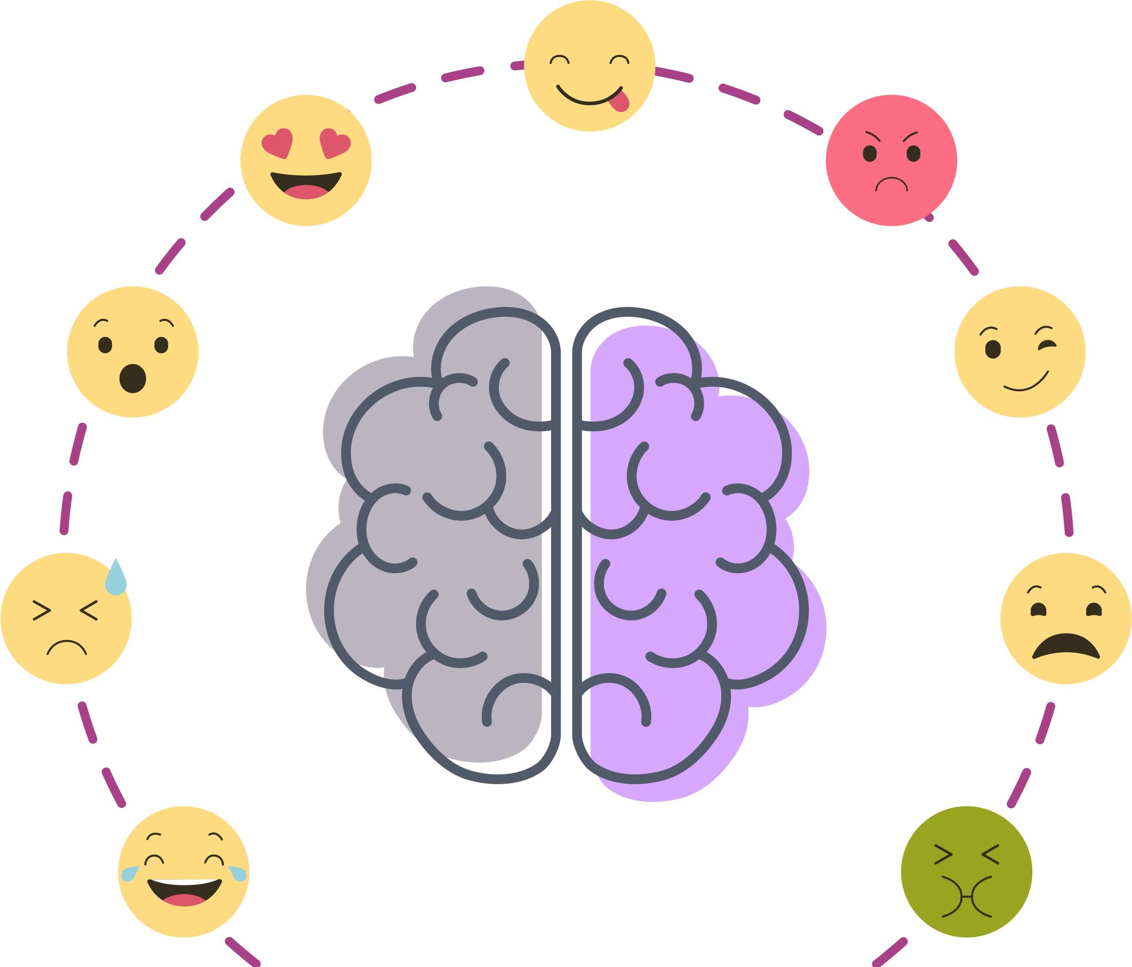 Brain_and_ Emotions_ Concept PNG image