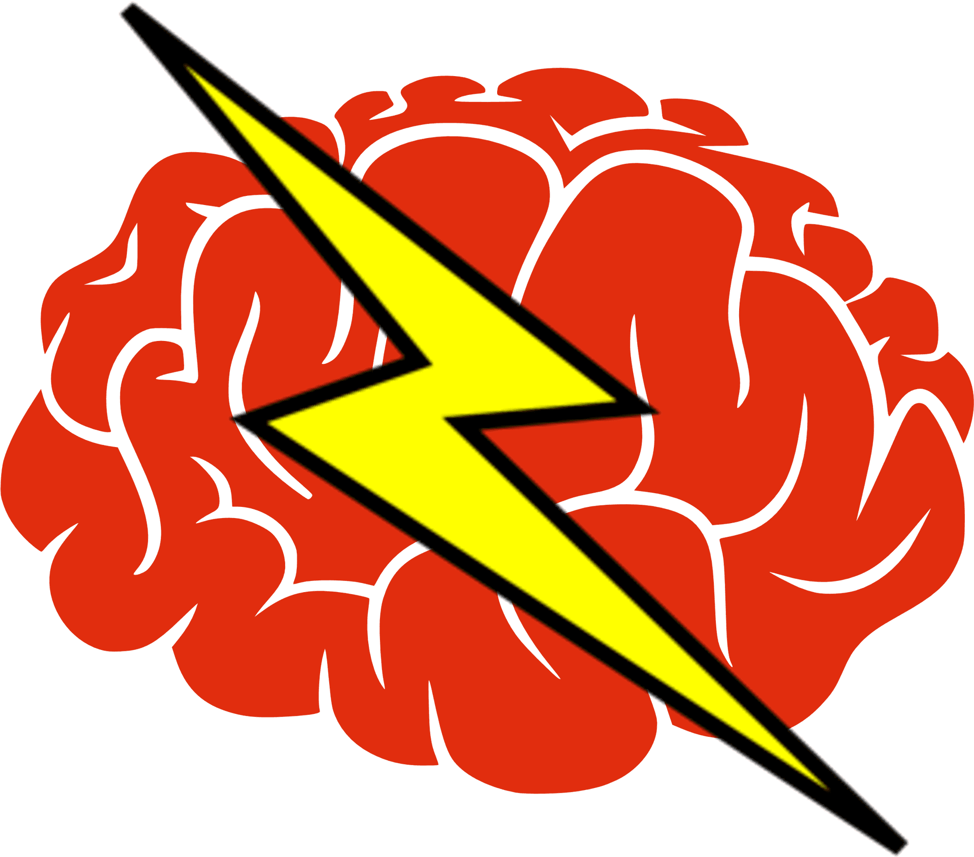 Brain_ Electric_ Bolt_ Clipart PNG image