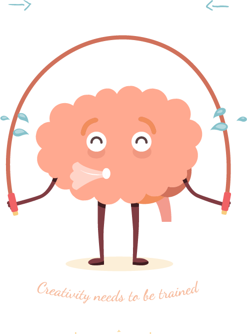 Brain_ Jumping_ Rope_ Creativity_ Concept PNG image