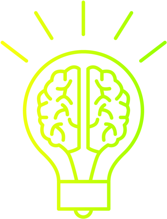 Brain Lightbulb Innovation Concept PNG image