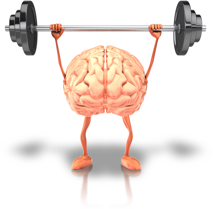 Brain Power Weightlifting PNG image