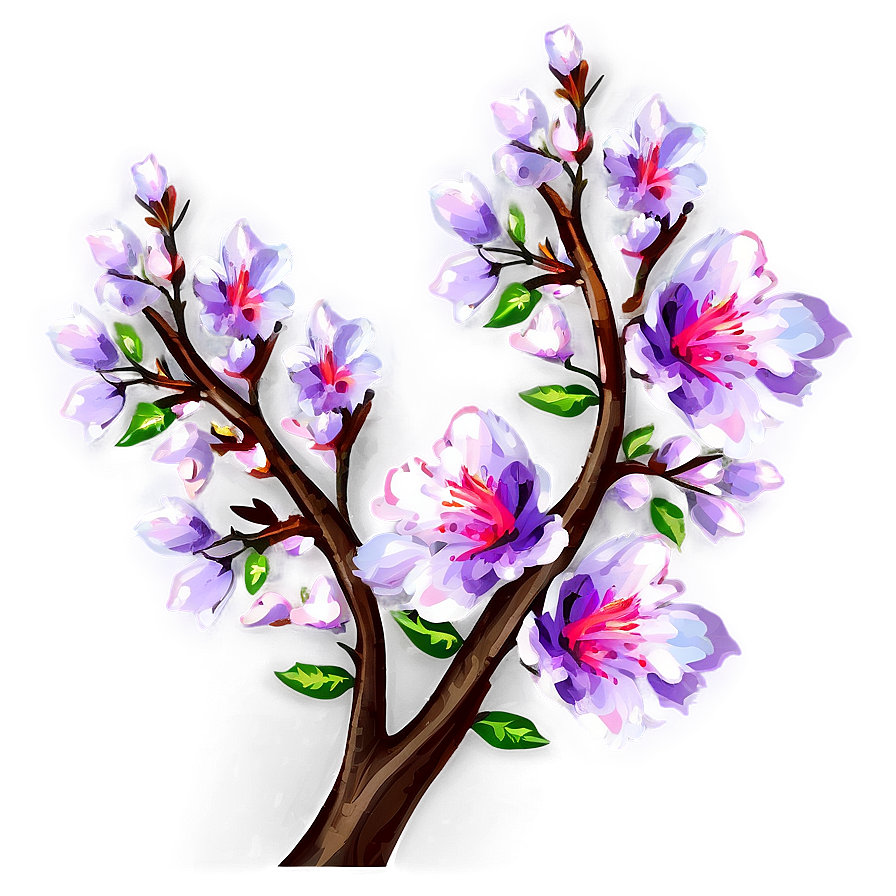 Branches With Flowers Png 41 PNG image