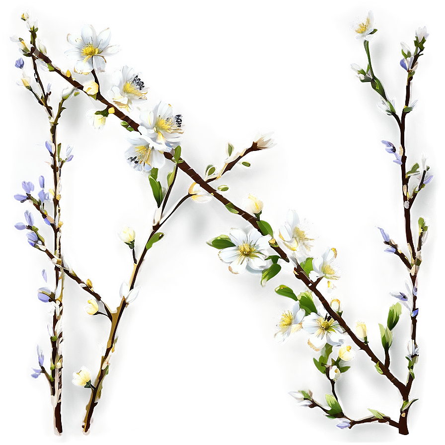 Branches With Flowers Png Fsr72 PNG image