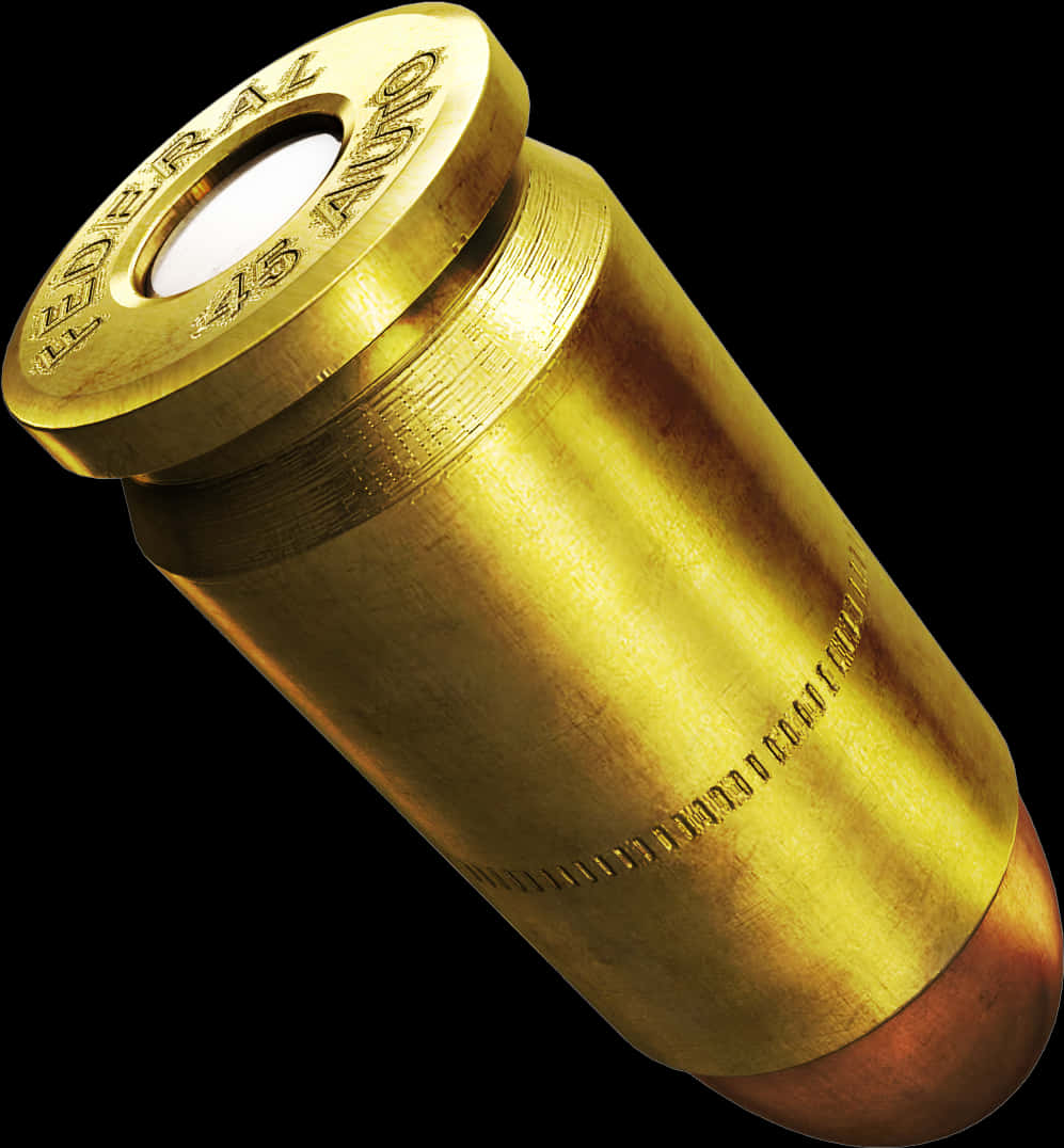 Brass Bullet Casing45 Auto PNG image