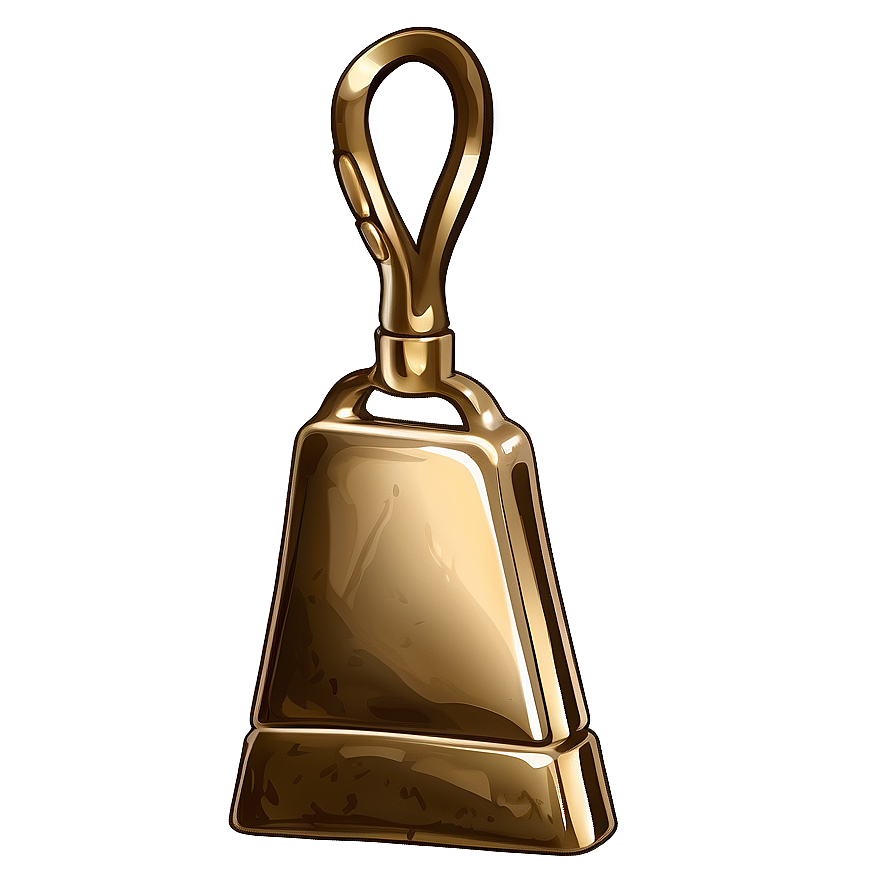 Brass Cowbell Design Png Qlj PNG image