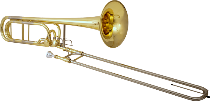 Brass Trombone Isolated PNG image