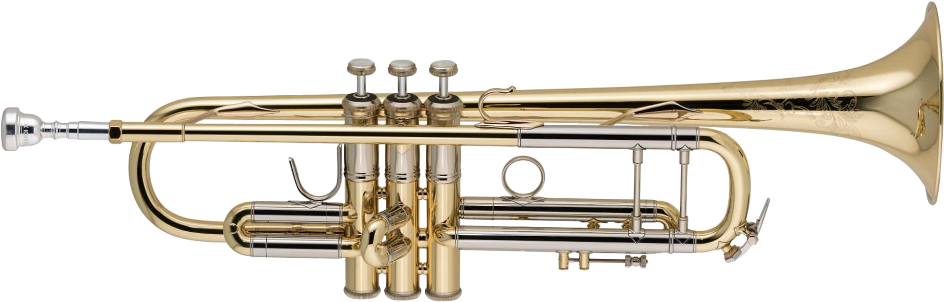 Brass Trumpet Isolatedon Transparent Background PNG image