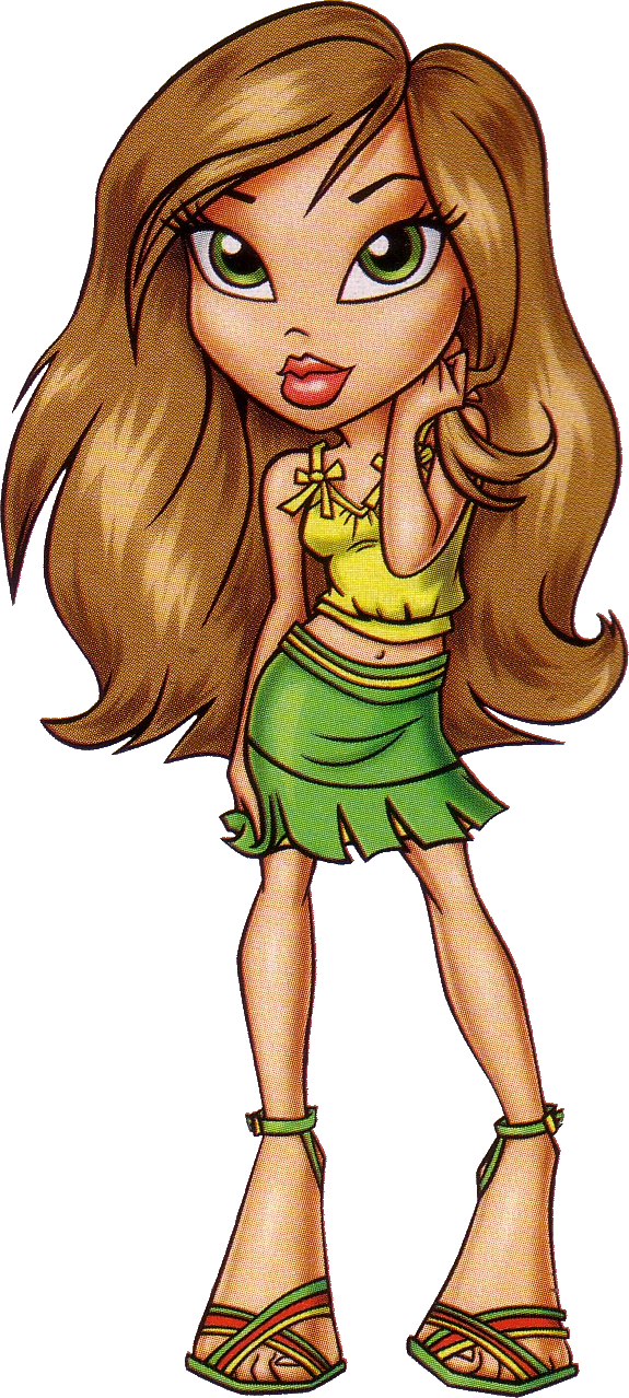 Bratz Dollin Green Outfit PNG image