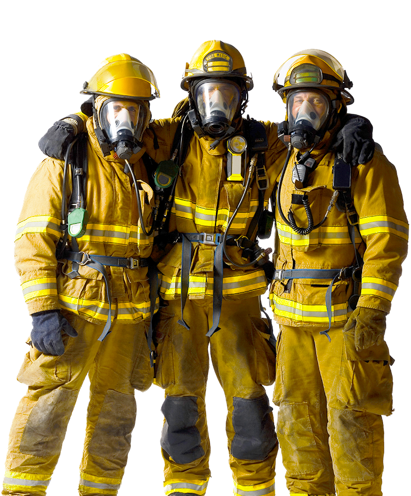 Brave_ Firefighters_in_ Gear.png PNG image