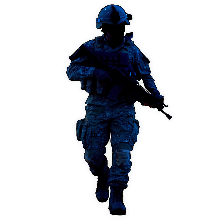 Brave Soldier Silhouette Png Bty PNG image