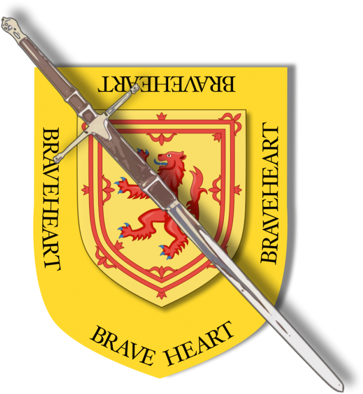 Braveheart Swordand Shield PNG image