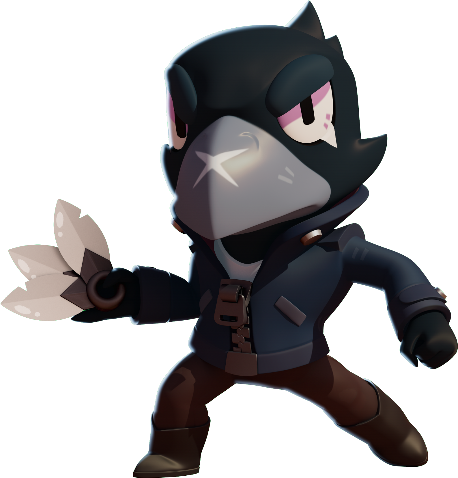 Brawl Stars Crow Character Render PNG image