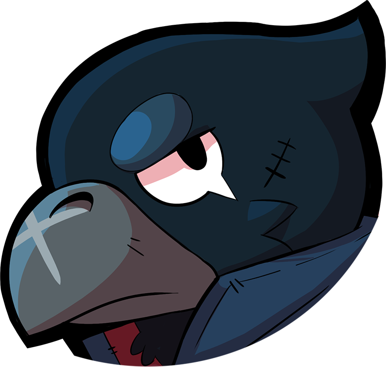 Brawl Stars Crow Character PNG image