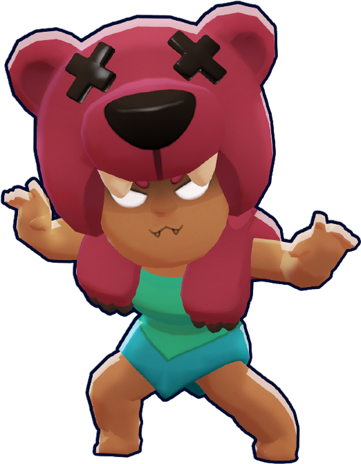 Brawl Stars Nita Bear Costume PNG image