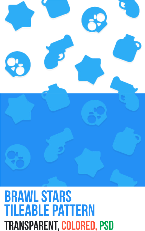 Brawl Stars Pattern Design PNG image