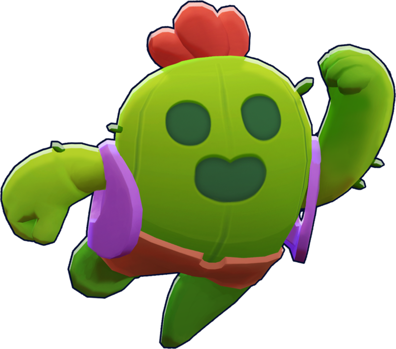 Brawl Stars Spike Character Render PNG image