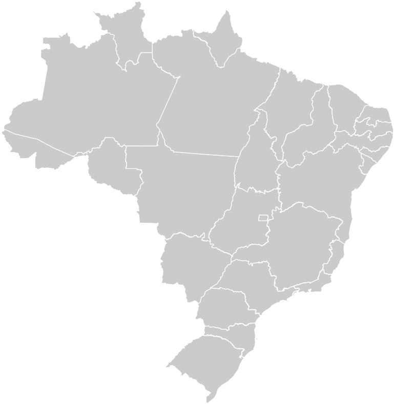 Brazil Blank Map Outline PNG image