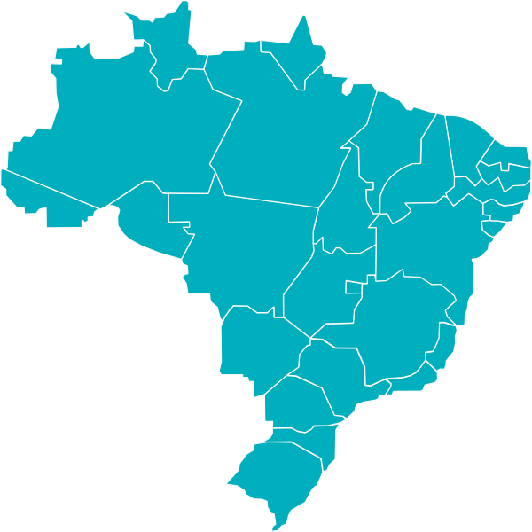 Brazil Map Outline PNG image