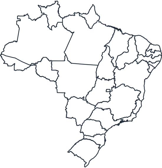Brazil Outline Map PNG image