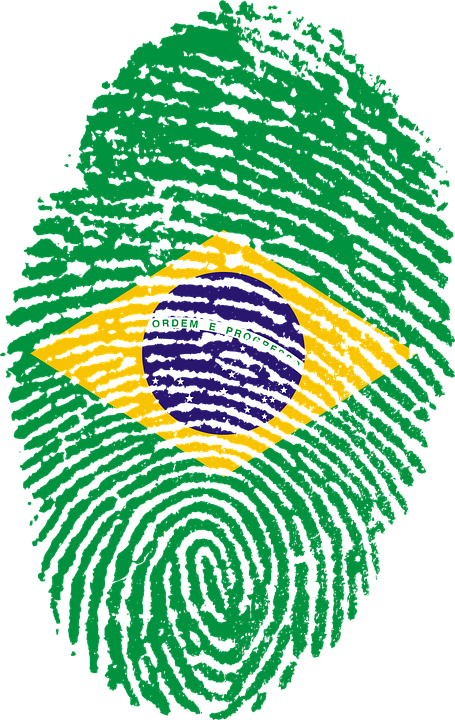 Brazilian Flag Fingerprint PNG image