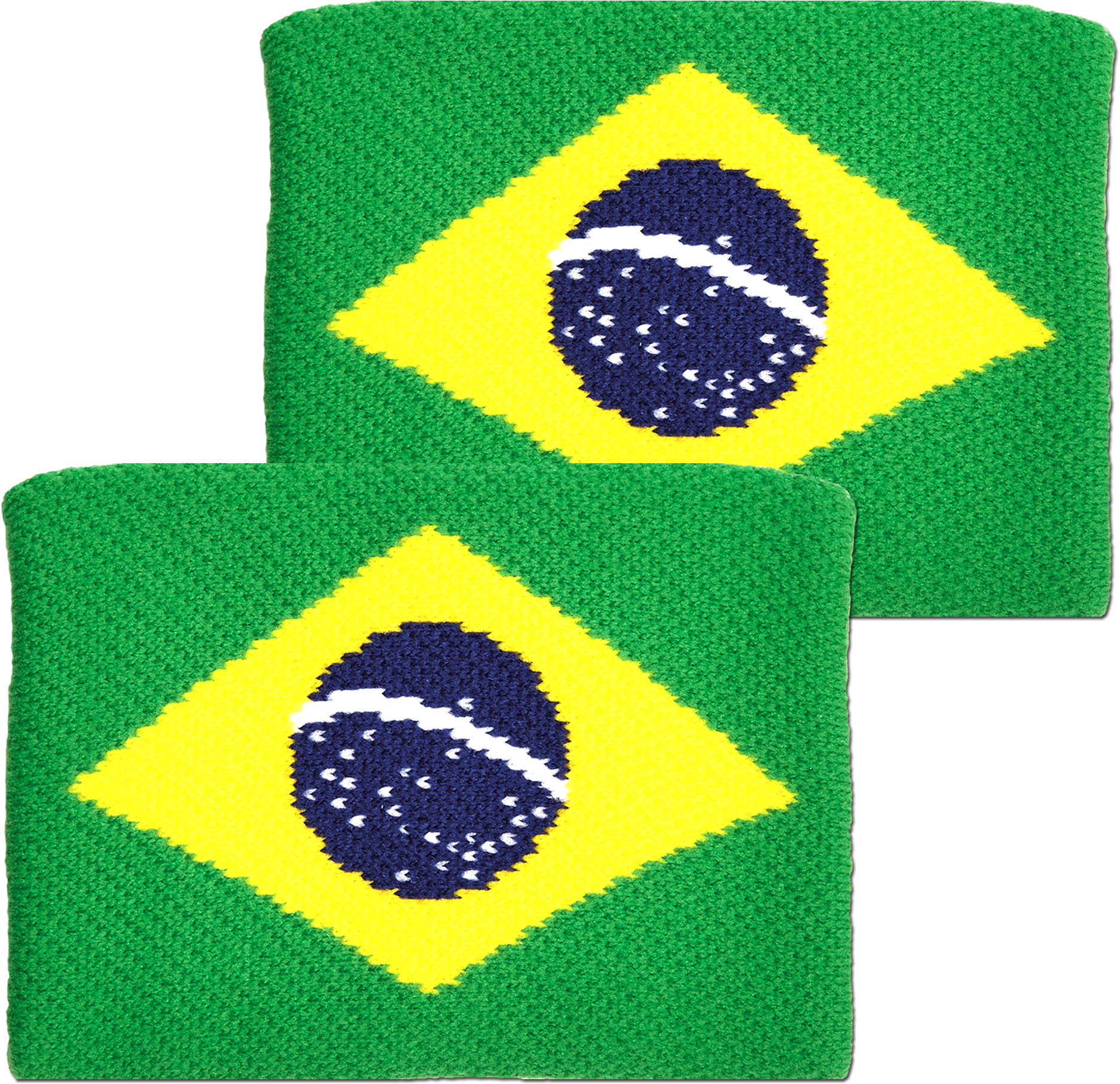 Brazilian Flag Soccer Ball Design Coasters PNG image