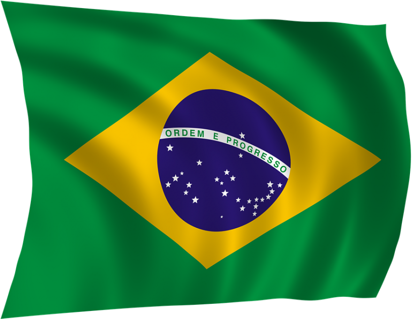 Brazilian Flag Waving PNG image