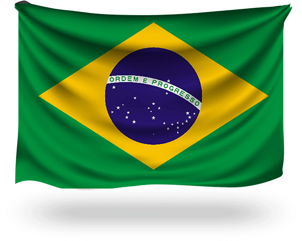 Brazilian National Flag Waving PNG image