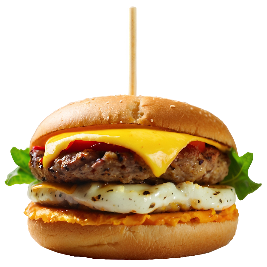Breakfast Burger Png Yhq PNG image