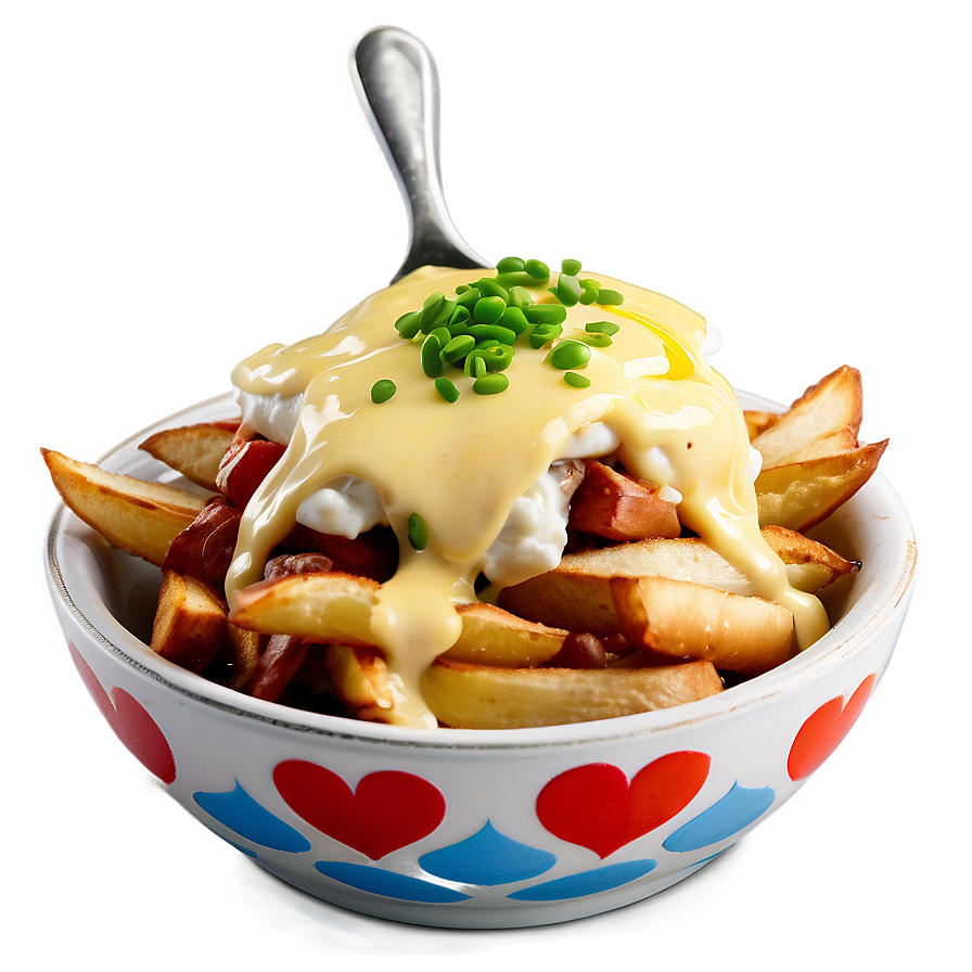 Breakfast Poutine With Hollandaise Png Hbl72 PNG image