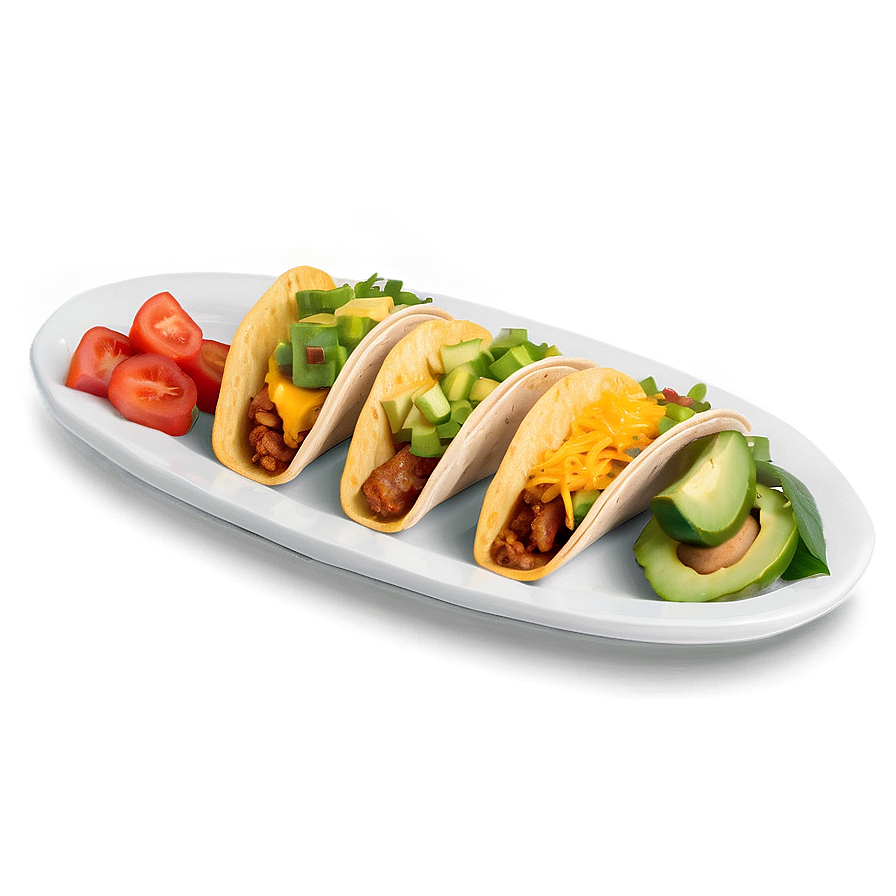 Breakfast Tacos Plate Png 05212024 PNG image