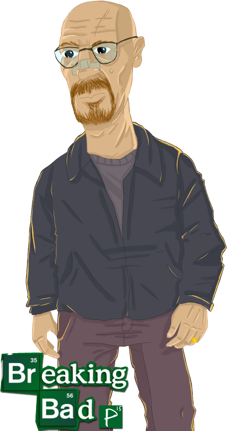 Breaking Bad Animated Character Illustration PNG image