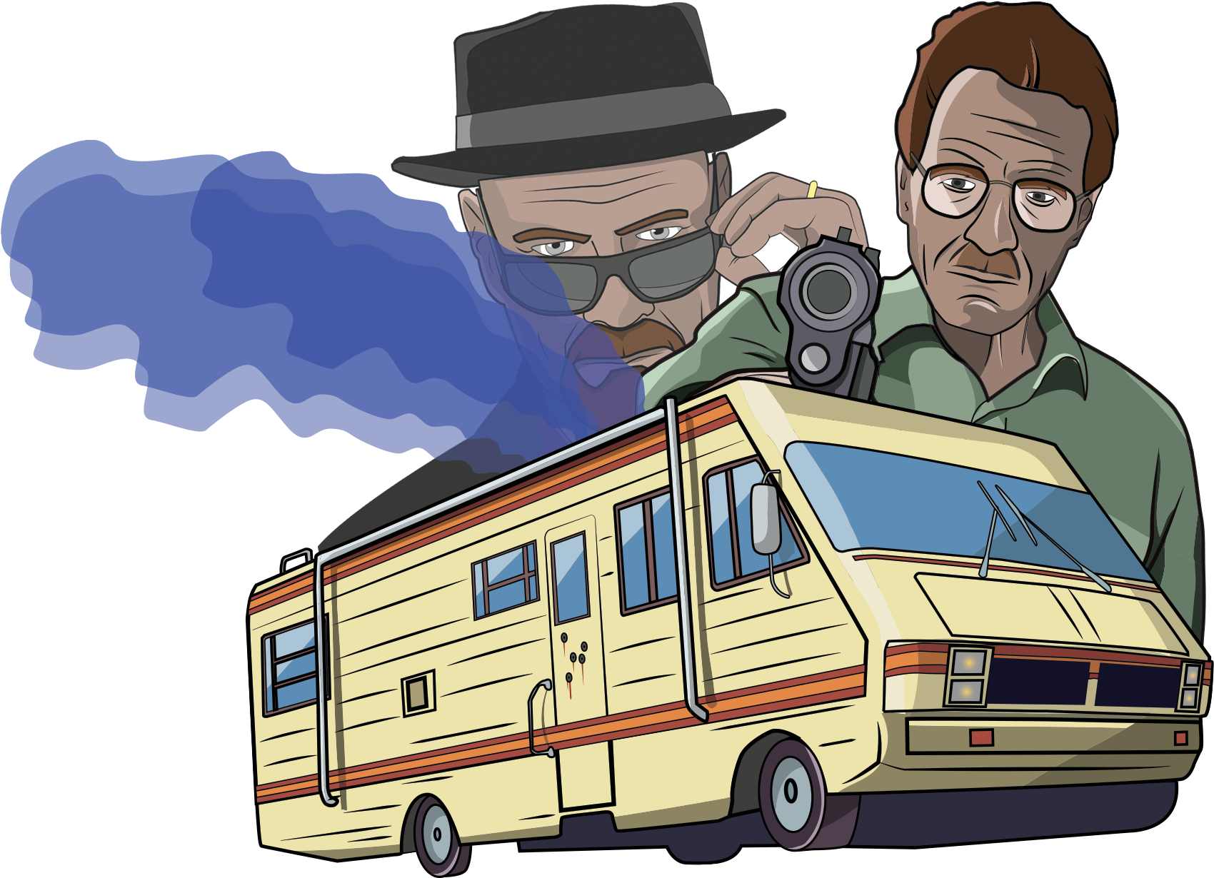 Breaking Bad Animated Characters R V PNG image