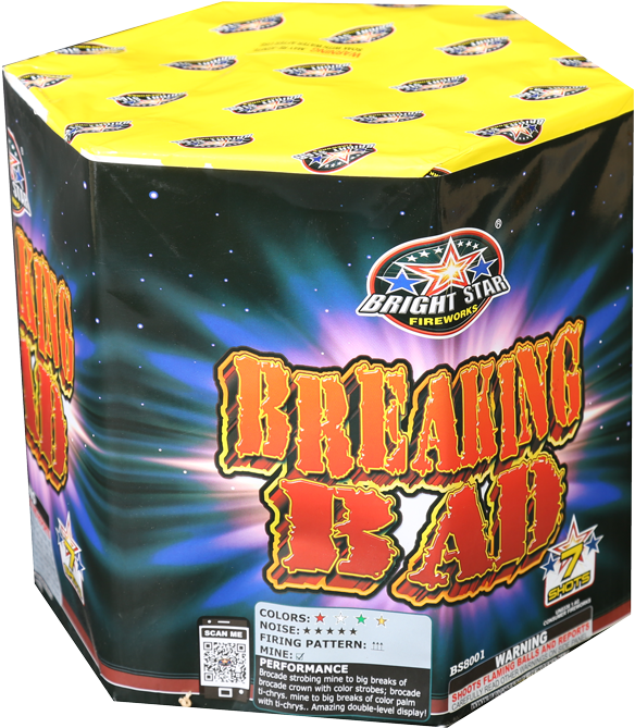 Breaking Bad Fireworks Packaging PNG image