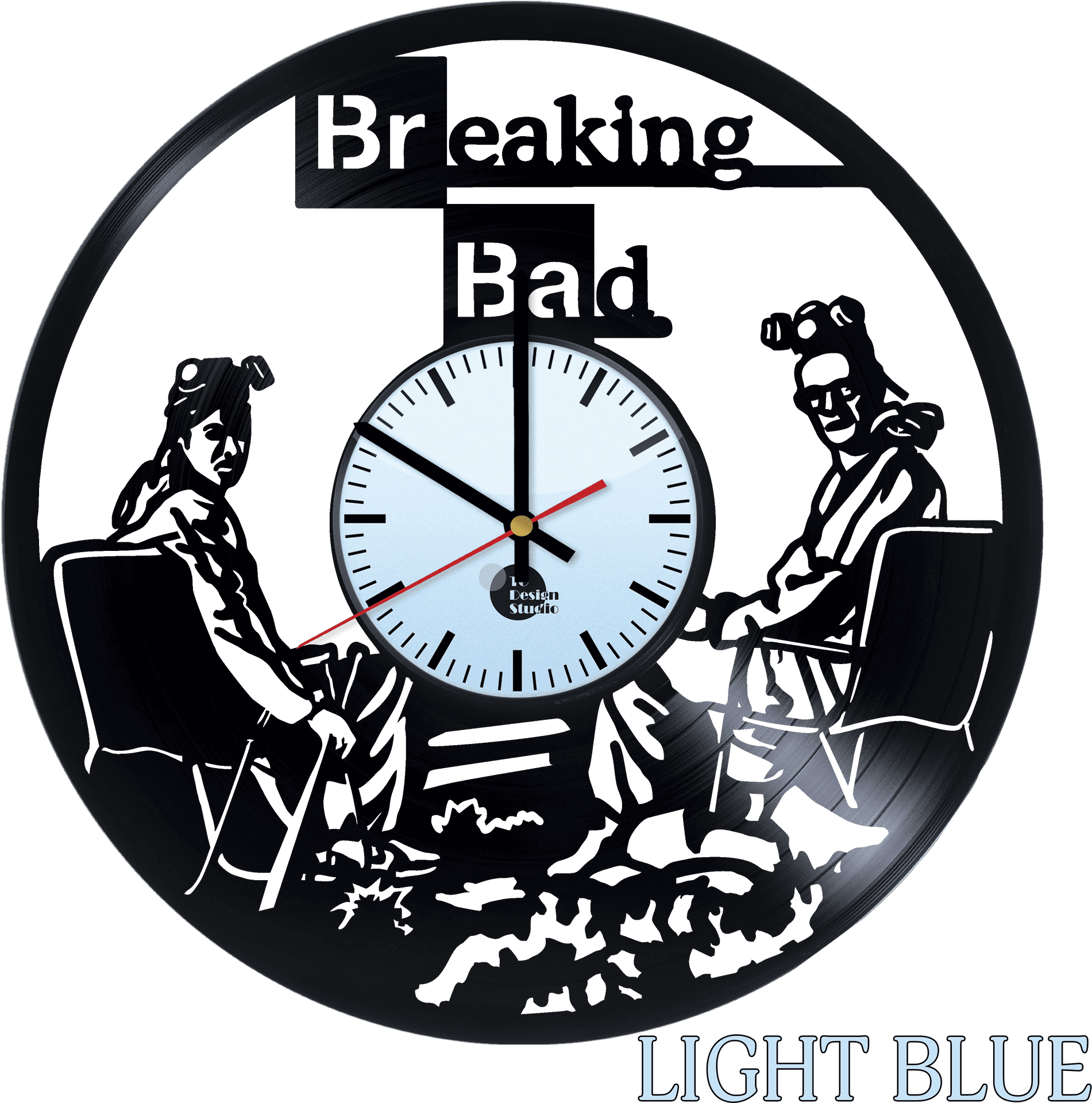 Breaking Bad Themed Wall Clock PNG image