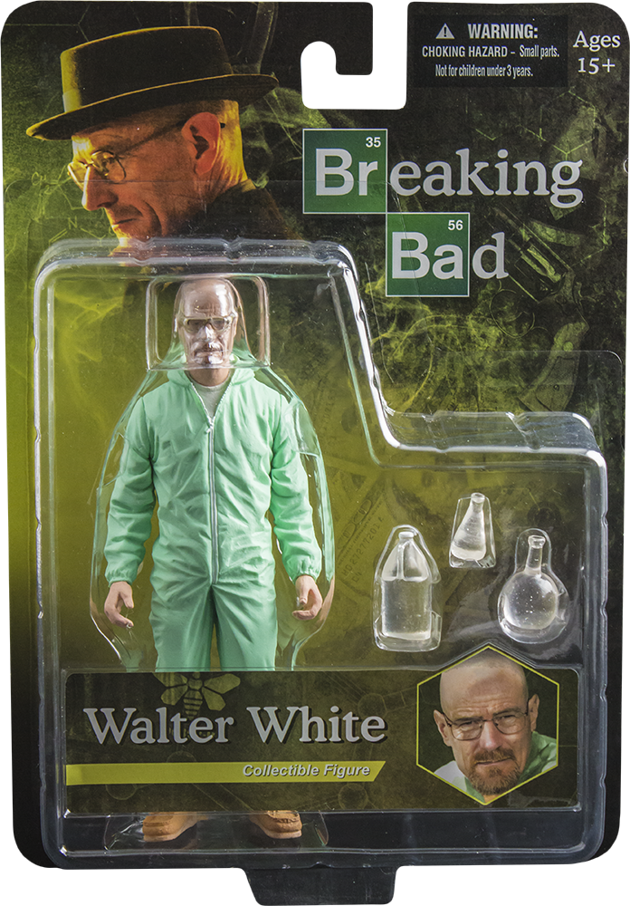 Breaking Bad Walter White Collectible Figure Packaging PNG image