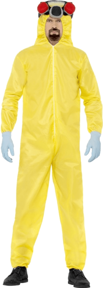 Breaking Bad Yellow Hazmat Suit Costume PNG image