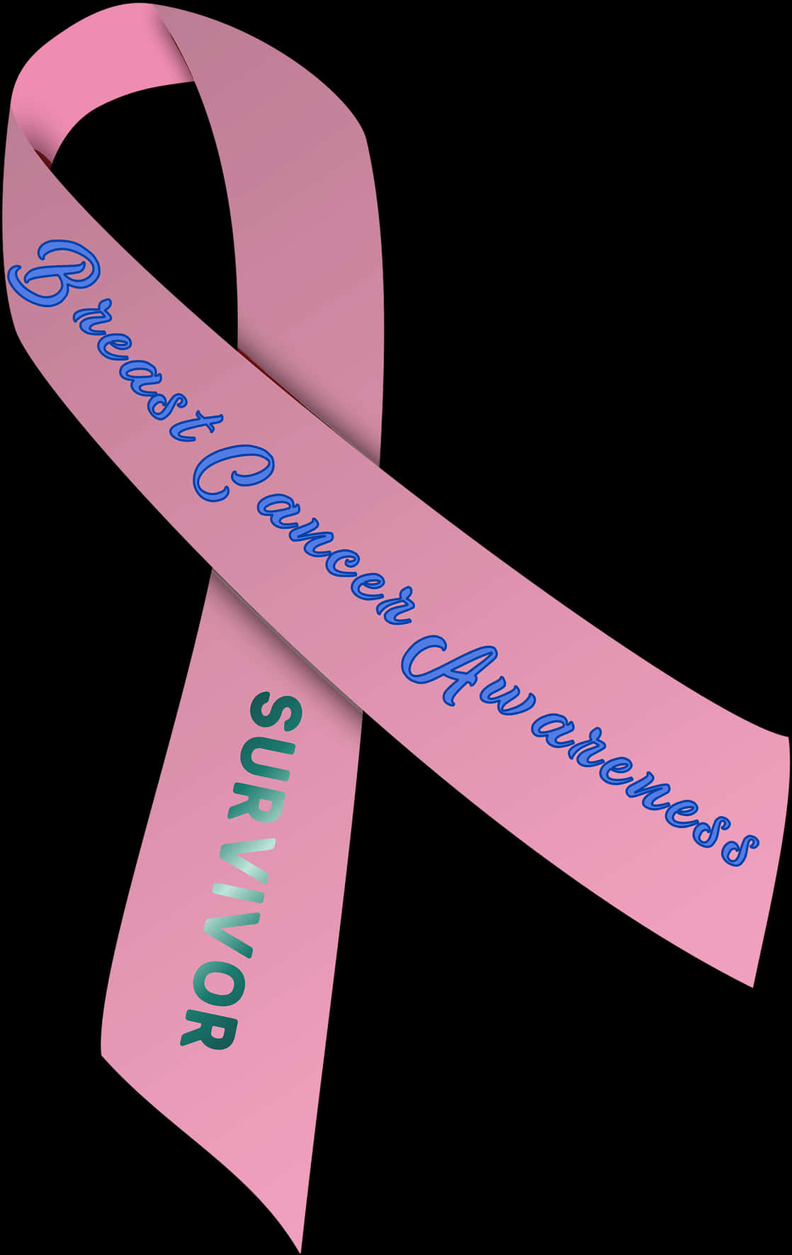 Breast Cancer Awareness Ribbon Survivor PNG image