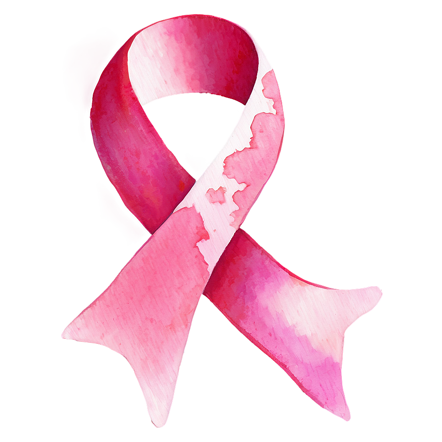 Breast Cancer Ribbon In Watercolor Splash Png 17 PNG image