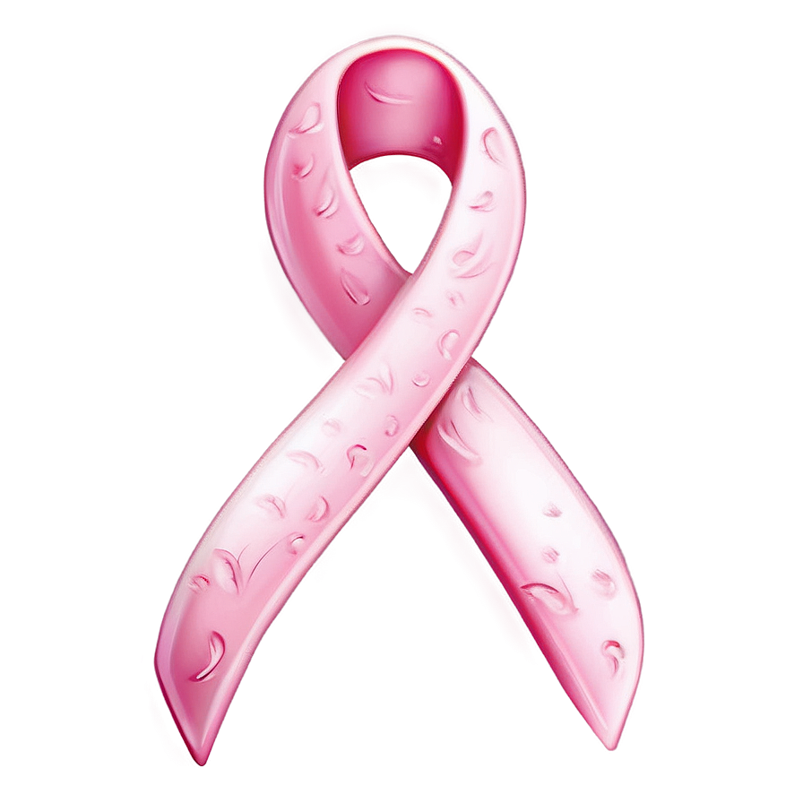Breast Cancer Ribbon With Leaves Png 87 PNG image