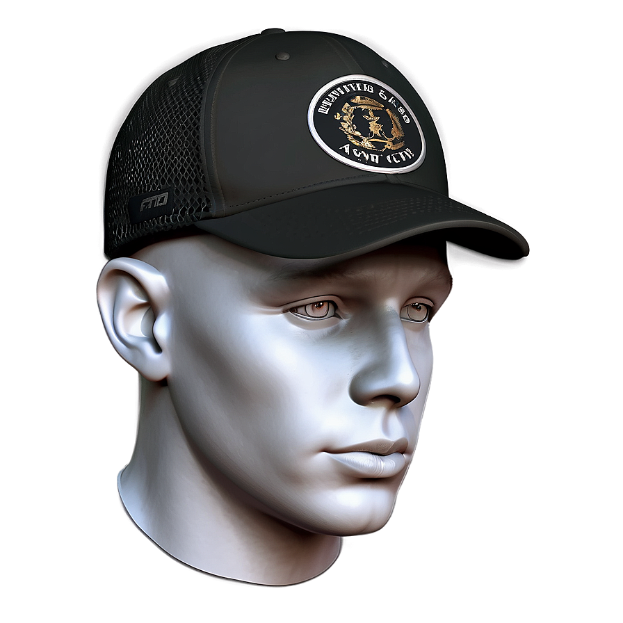 Breathable Black Cap Png Lkn PNG image