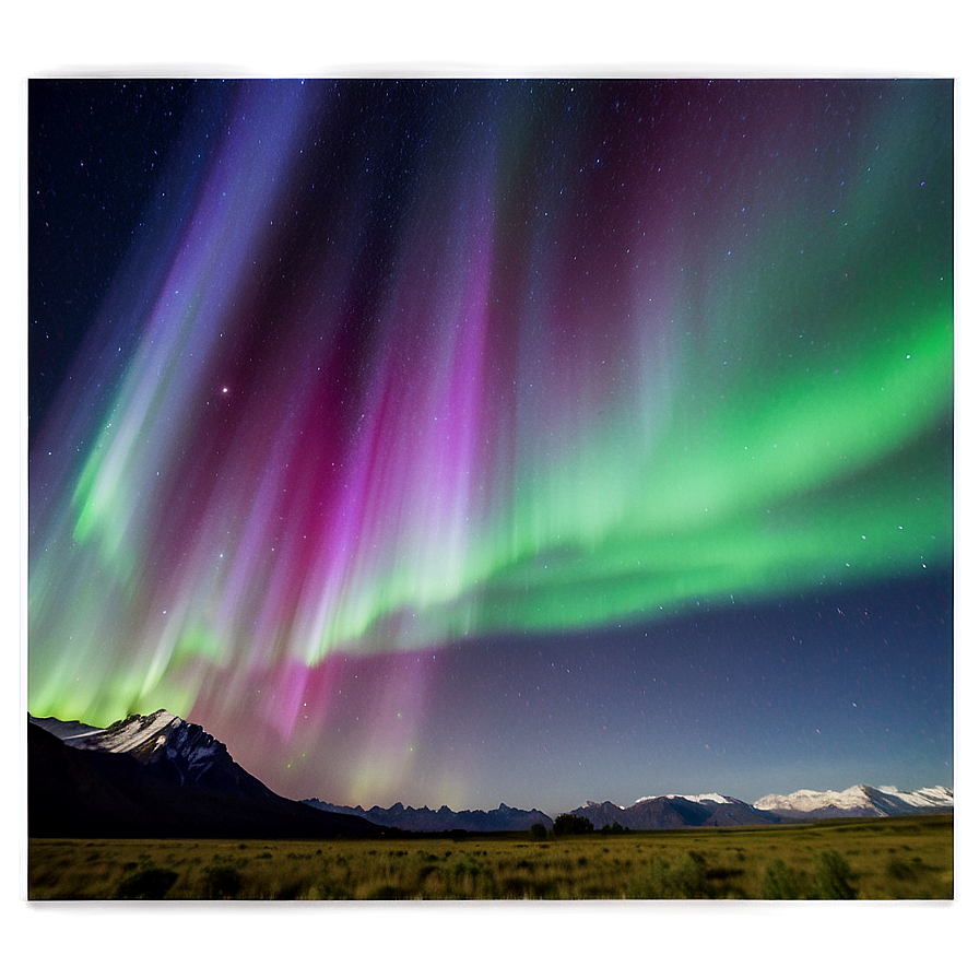 Breathtaking Aurora Landscape Png 6 PNG image