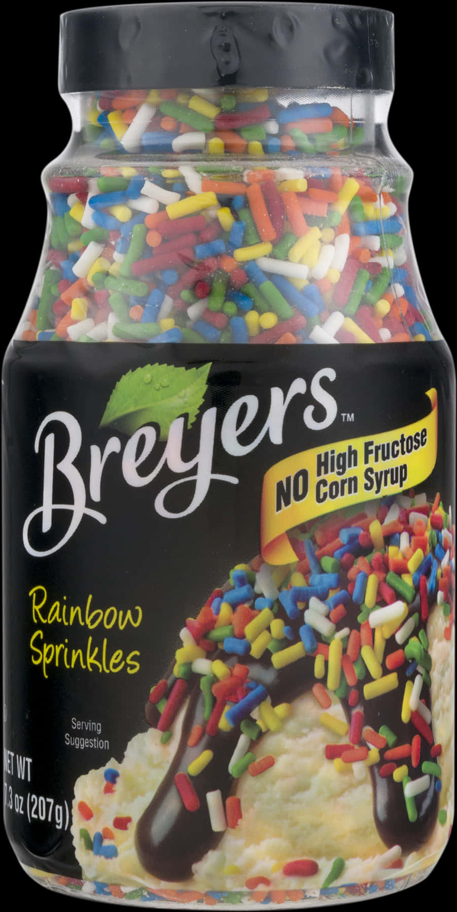 Breyers Rainbow Sprinkles No High Fructose Corn Syrup PNG image