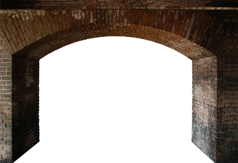 Brick Archway Silhouette PNG image