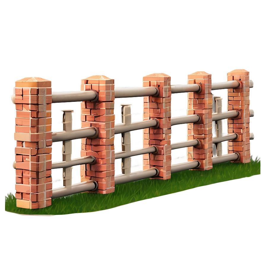 Brick Boundary Fence Png Vfm23 PNG image