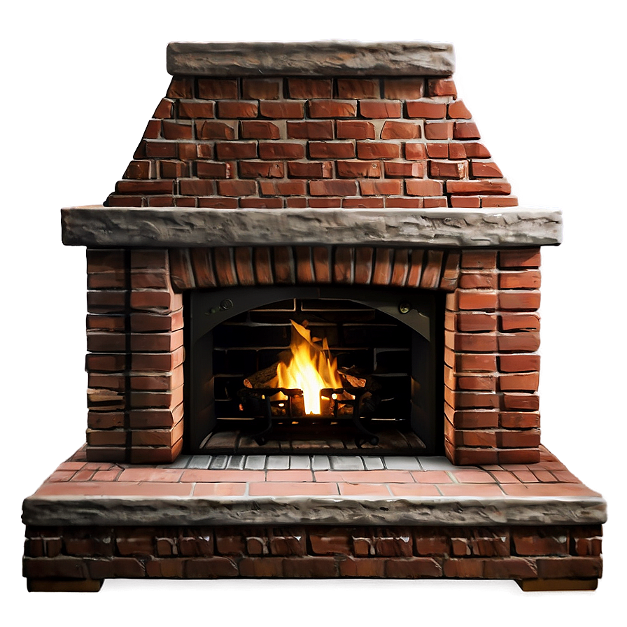Brick Hearth And Mantle Png Afe PNG image