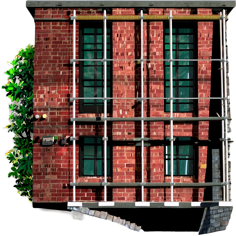 Brick House Elevation Png 05062024 PNG image