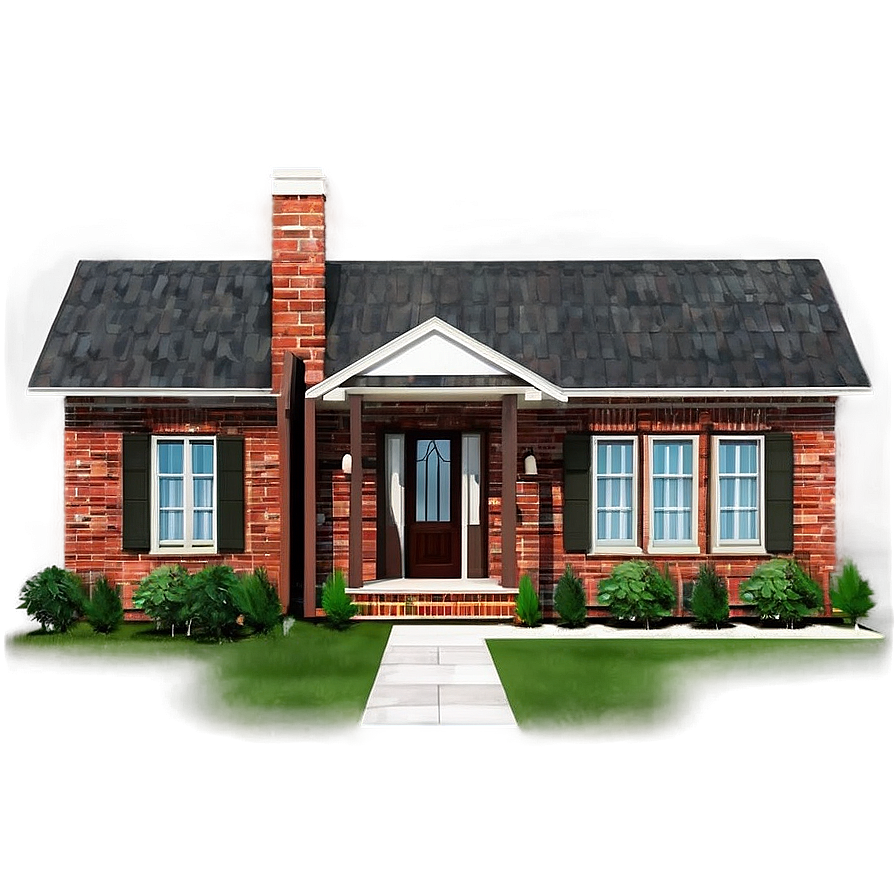 Brick House Elevation Png Cqr74 PNG image